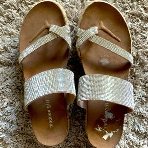 Bling diamonte sandals. Sz 10 fits 9.